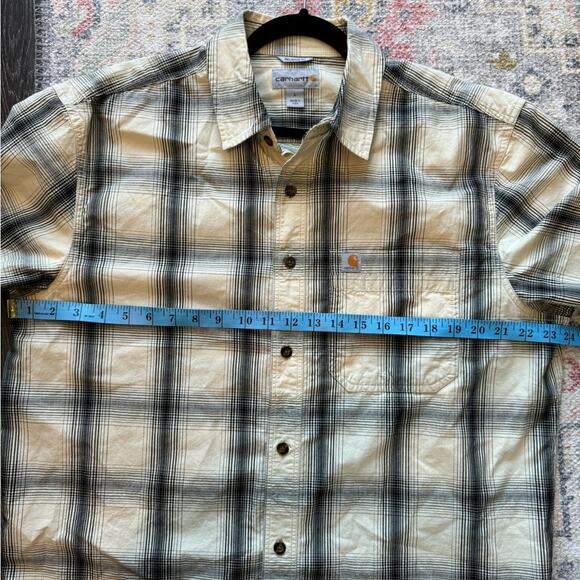 Carhartt Relaxed Fit Short Sleeve Button Down Shirt Size Large - Picture 5 of 7